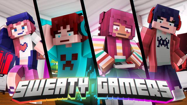 Thumbnail of the Minecraft Bedrock Marketplace product Sweaty Gamers created by Dark Lab Creations.