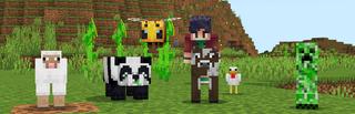 Panorama of the Minecraft Bedrock Marketplace product Tiny Mobs created by Dark Lab Creations.