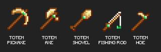 Panorama of the Minecraft Bedrock Marketplace product Totem Tools created by Dark Lab Creations.