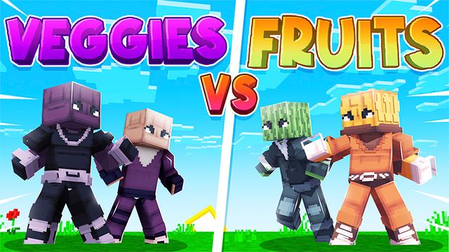 Thumbnail of the Minecraft Bedrock Marketplace product Veggies vs Fruits created by Dark Lab Creations.