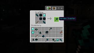 Screenshot of the Minecraft Bedrock Marketplace product Warden Tools created by Dark Lab Creations.
