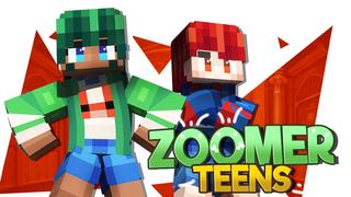Thumbnail of the Minecraft Bedrock Marketplace product Zoomer Teens created by Dark Lab Creations.