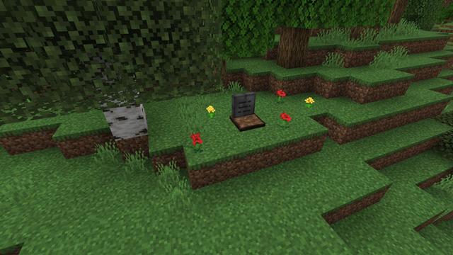 Screenshot of the Minecraft Bedrock Marketplace product Gravestone created by Darkosto.