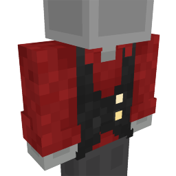 Thumbnail of the Minecraft Bedrock Marketplace product Black Vest Red Shirt created by Degeh03.