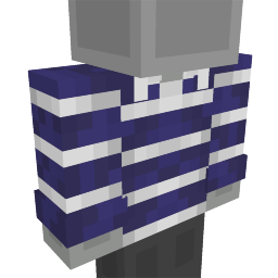 Thumbnail of the Minecraft Bedrock Marketplace product White Navy Striped Shirt created by Degeh03.