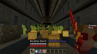 Screenshot of the Minecraft Bedrock Marketplace product 30 Waves Lucky Blocks created by DeliSoft Studios.