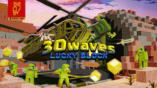 Thumbnail of the Minecraft Bedrock Marketplace product 30 Waves Lucky Blocks created by DeliSoft Studios.