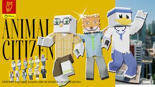 Thumbnail of the Minecraft Bedrock Marketplace product Animal Citizen created by DeliSoft Studios.