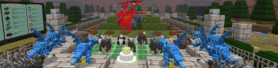 Panorama of the Minecraft Bedrock Marketplace product Battle of the Backyard created by DeliSoft Studios.