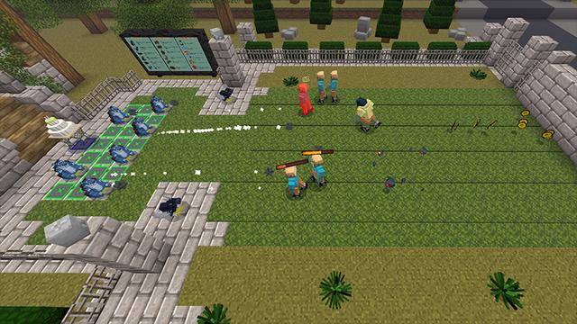 Screenshot of the Minecraft Bedrock Marketplace product Battle of the Backyard created by DeliSoft Studios.