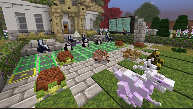 Screenshot of the Minecraft Bedrock Marketplace product Battle of the Backyard created by DeliSoft Studios.