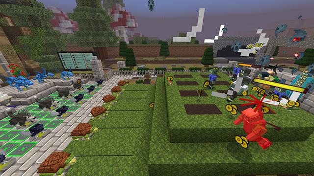 Screenshot of the Minecraft Bedrock Marketplace product Battle of the Backyard created by DeliSoft Studios.
