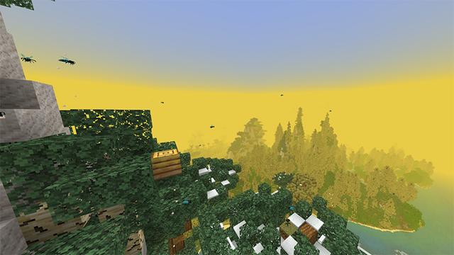 Screenshot of the Minecraft Bedrock Marketplace product Bee Frenzy created by DeliSoft Studios.