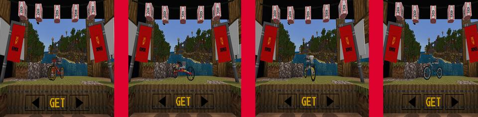 Panorama of the Minecraft Bedrock Marketplace product Bikes created by DeliSoft Studios.