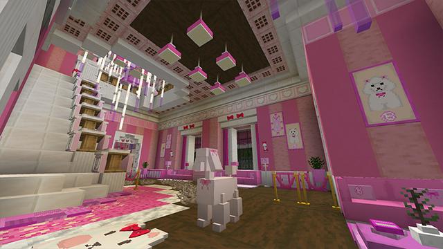 Screenshot of the Minecraft Bedrock Marketplace product Bonnie House Tour created by DeliSoft Studios.