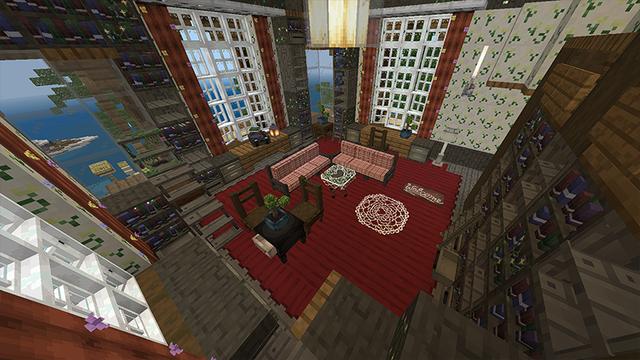 Screenshot of the Minecraft Bedrock Marketplace product Cozy Living Build Set created by DeliSoft Studios.