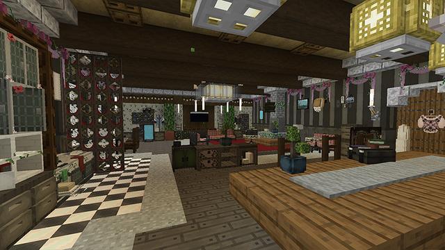 Screenshot of the Minecraft Bedrock Marketplace product Cozy Living Build Set created by DeliSoft Studios.