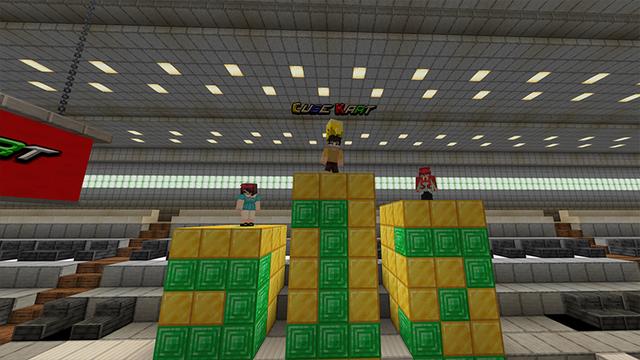 Screenshot of the Minecraft Bedrock Marketplace product Cube Kart created by DeliSoft Studios.