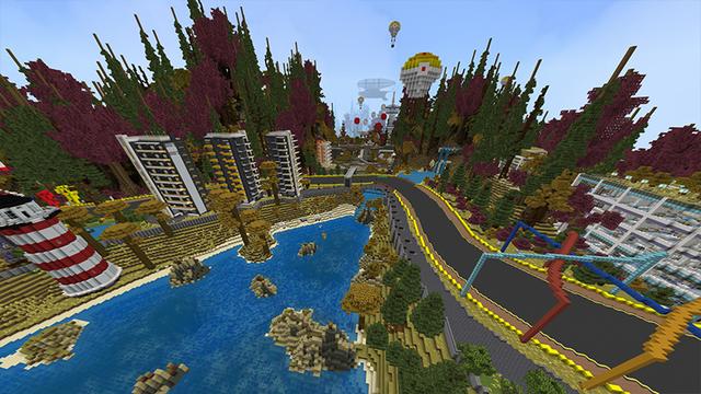 Screenshot of the Minecraft Bedrock Marketplace product Cube Kart created by DeliSoft Studios.