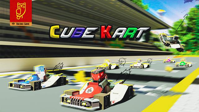 Thumbnail of the Minecraft Bedrock Marketplace product Cube Kart created by DeliSoft Studios.