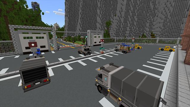 Screenshot of the Minecraft Bedrock Marketplace product Delivery Simulator created by DeliSoft Studios.
