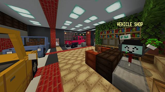 Screenshot of the Minecraft Bedrock Marketplace product Donut Store Tycoon created by DeliSoft Studios.