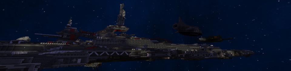 Panorama of the Minecraft Bedrock Marketplace product Dreadnaught Attack created by DeliSoft Studios.