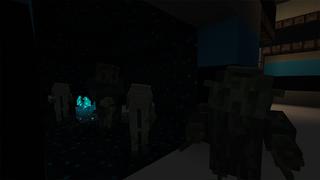 Screenshot of the Minecraft Bedrock Marketplace product Dreadnaught Attack created by DeliSoft Studios.