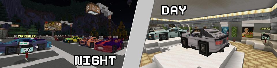 Panorama of the Minecraft Bedrock Marketplace product Driving Legacy created by DeliSoft Studios.
