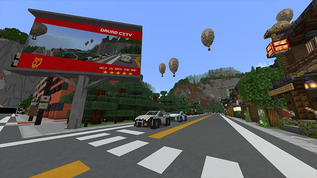 Screenshot of the Minecraft Bedrock Marketplace product Driving Legacy created by DeliSoft Studios.