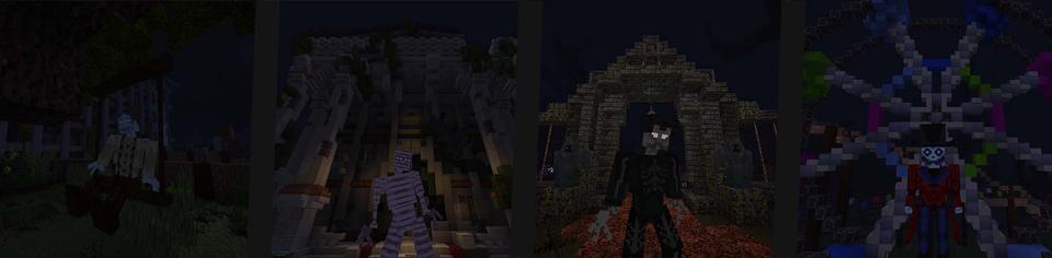 Panorama of the Minecraft Bedrock Marketplace product Ghost Hunter created by DeliSoft Studios.