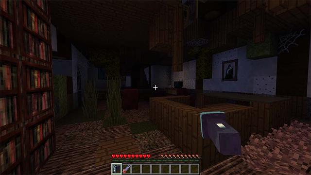 Screenshot of the Minecraft Bedrock Marketplace product Ghost Hunter created by DeliSoft Studios.