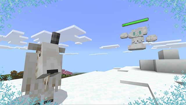 Screenshot of the Minecraft Bedrock Marketplace product Golem Elemental created by DeliSoft Studios.