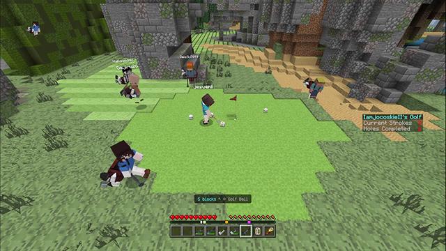 Screenshot of the Minecraft Bedrock Marketplace product Golf Expansion Pack created by DeliSoft Studios.