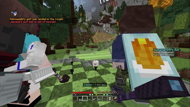 Screenshot of the Minecraft Bedrock Marketplace product Golf Expansion Pack created by DeliSoft Studios.