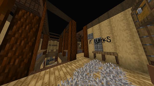 Screenshot of the Minecraft Bedrock Marketplace product It Lurks 3 created by DeliSoft Studios.