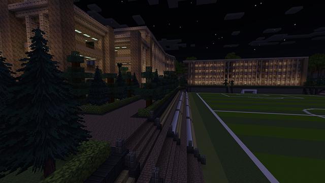 Screenshot of the Minecraft Bedrock Marketplace product It Lurks created by DeliSoft Studios.