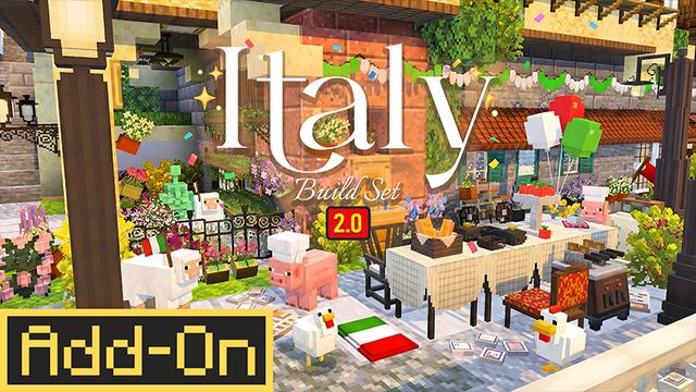 Thumbnail of the Minecraft Bedrock Marketplace product Italien Baukasten created by DeliSoft Studios.