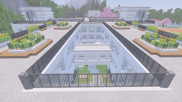 Screenshot of the Minecraft Bedrock Marketplace product Japanese Gakkuo created by DeliSoft Studios.