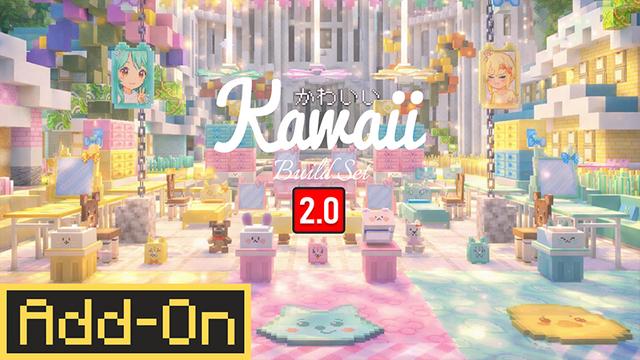 Thumbnail of the Minecraft Bedrock Marketplace product Kawaii Build Set created by DeliSoft Studios.