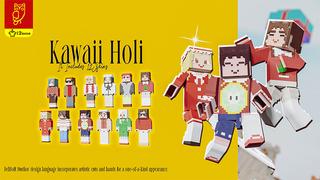 Thumbnail of the Minecraft Bedrock Marketplace product Kawaii Holi created by DeliSoft Studios.