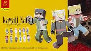 Thumbnail of the Minecraft Bedrock Marketplace product Kawaii Natsu created by DeliSoft Studios.