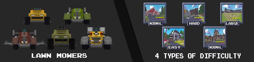 Panorama of the Minecraft Bedrock Marketplace product Lawn Mowing Simulator created by DeliSoft Studios.