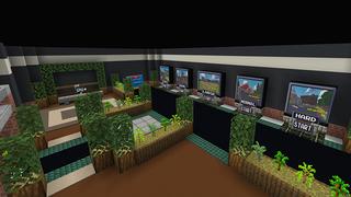 Screenshot of the Minecraft Bedrock Marketplace product Lawn Mowing Simulator created by DeliSoft Studios.