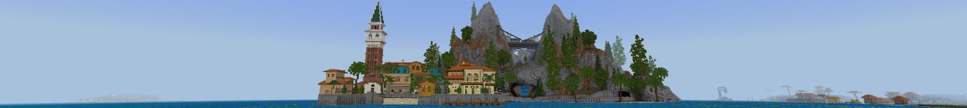 Panorama of the Minecraft Bedrock Marketplace product Luxurious Cafe created by DeliSoft Studios.