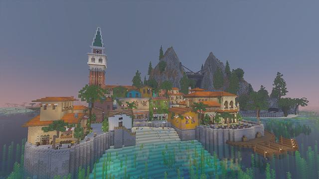 Screenshot of the Minecraft Bedrock Marketplace product Luxurious Cafe created by DeliSoft Studios.