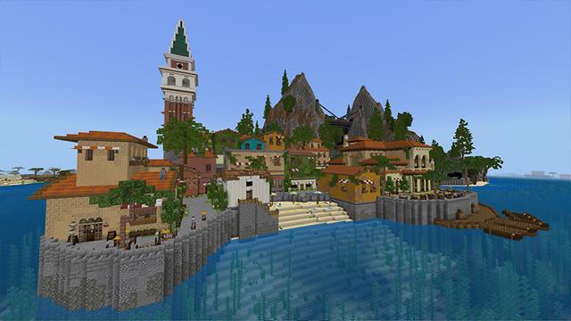 Screenshot of the Minecraft Bedrock Marketplace product Luxurious Cafe created by DeliSoft Studios.
