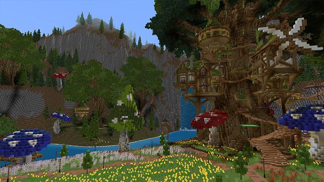 Screenshot of the Minecraft Bedrock Marketplace product Magical Tree House created by DeliSoft Studios.