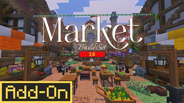 Thumbnail of the Minecraft Bedrock Marketplace product Market Build Set created by DeliSoft Studios.