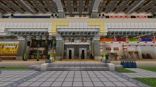 Screenshot of the Minecraft Bedrock Marketplace product Mega Mall Tycoon created by DeliSoft Studios.